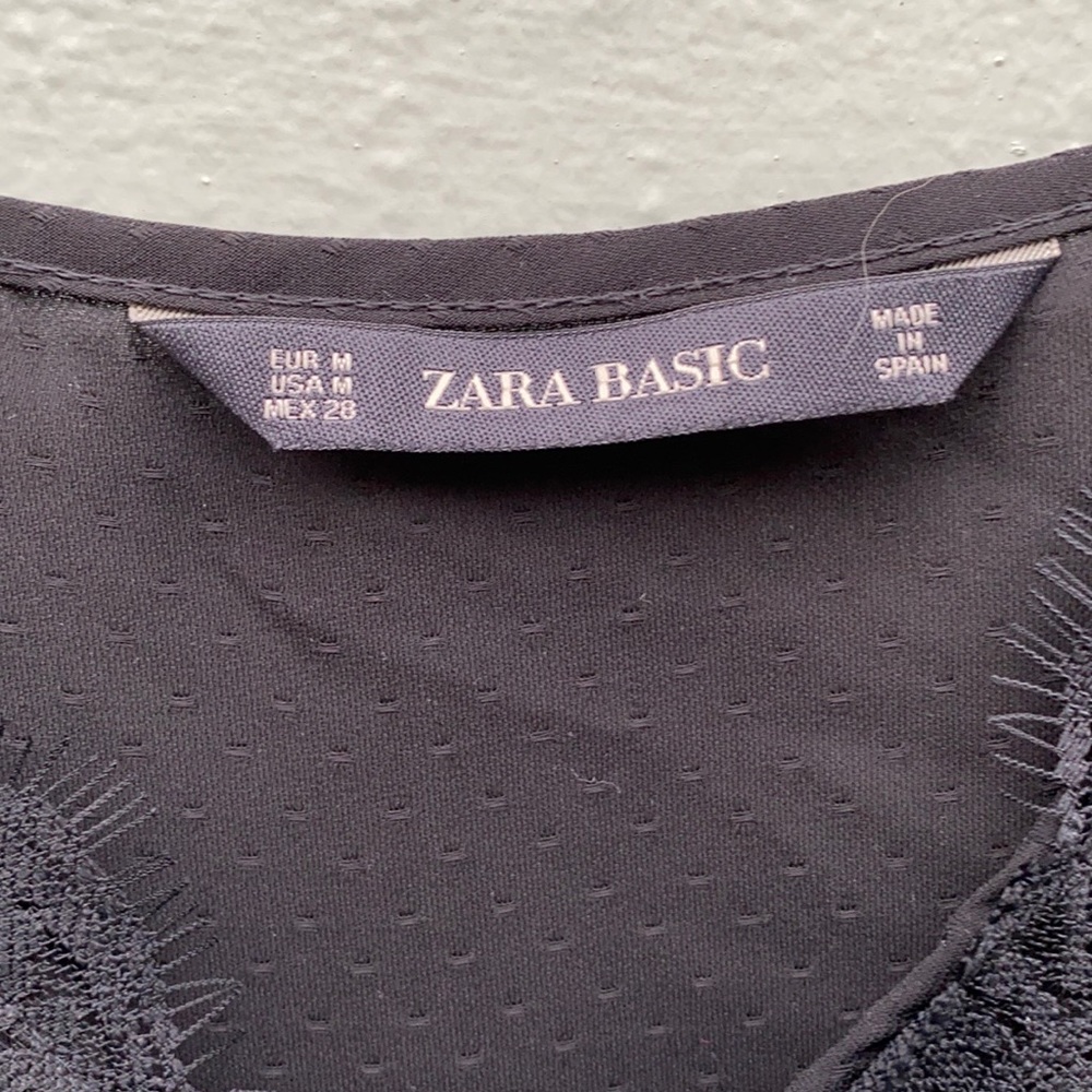 Zara black cami with lace - Picture 5 of 6